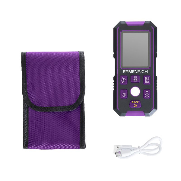 Детектор скрытой проводки Ermenrich Ping SM70, фиолетовый купить по низкой цене | МАКСПРОФИТ