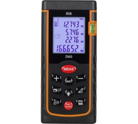 Лазерная рулетка RGK D60 купить по низкой цене | МАКСПРОФИТ